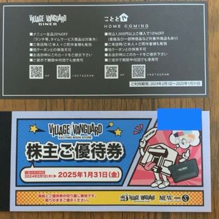 ヴィレッジヴァンガード　株主優待券12枚(ショッピング)