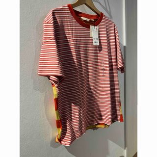 ユニクロ(UNIQLO)の新品！UNIQLO×MARNI ボーダー クルーネックTシャツ （半袖）(Tシャツ/カットソー(半袖/袖なし))
