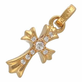 クロムハーツ(Chrome Hearts)の【中古】 CHROME HEARTS クロムハーツ ベイビーファットクロス 22K P.DIA ゴールド ダイヤモンド ネックレス ペンダント トップ チャーム ベビー 23031810 RS(ネックレス)
