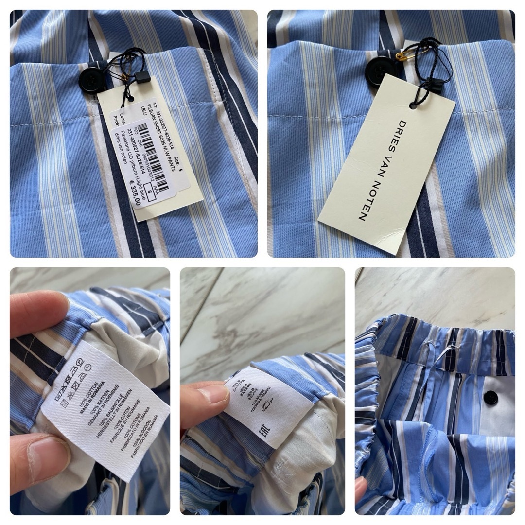 新品 2023s/s dries van noten ストライプ バギーショーツ 新品 2023s/s dries van noten ストライプ バギーショーツ