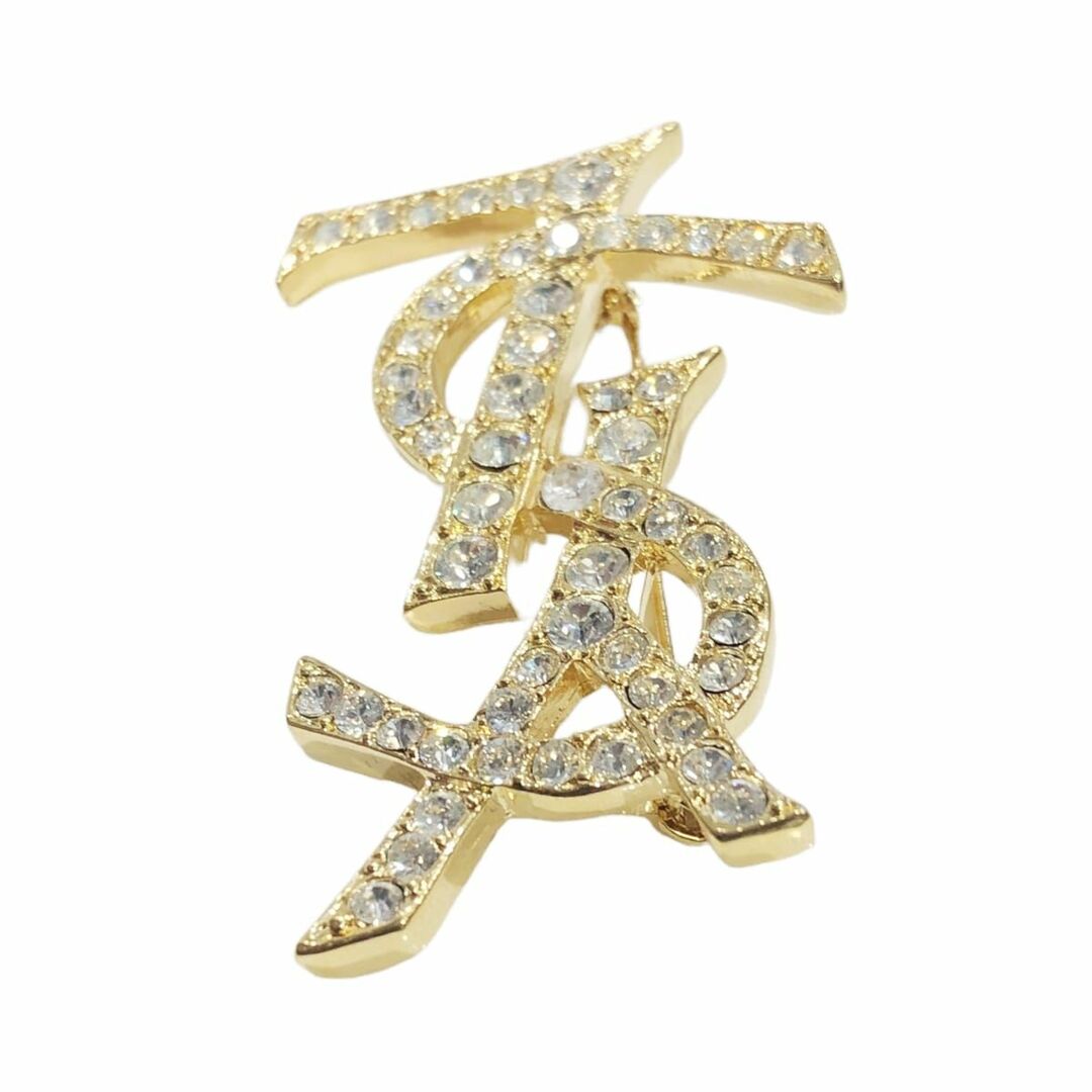 SAINT LAURENT(サンローラン)の【中古】 Saint Laurent サンローラン YSLブローチ ブローチ   YSL ラインストーン ブローチ 23011849 YM レディースのアクセサリー(ブローチ/コサージュ)の商品写真