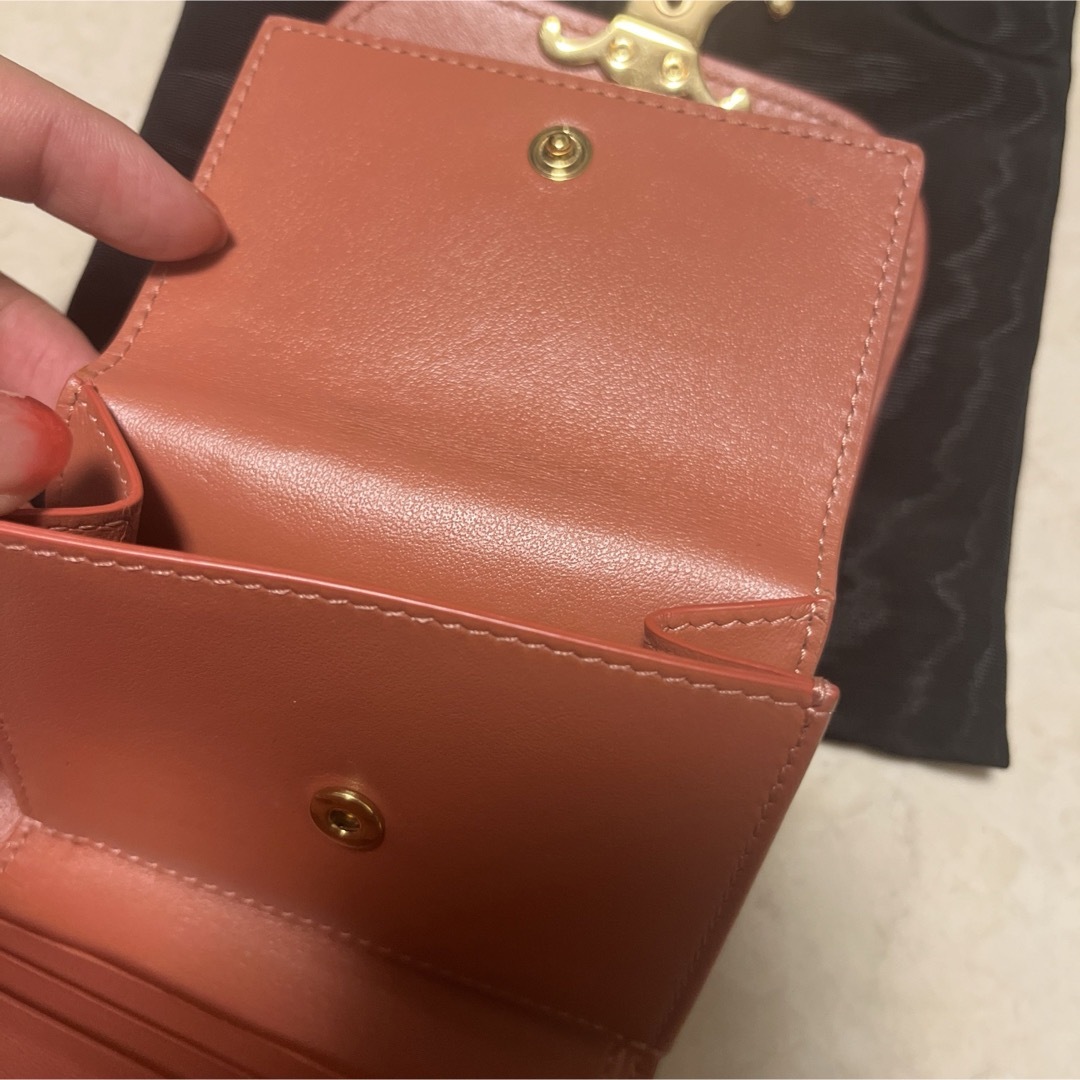 CELINE - 【正規品/鑑定済】 セリーヌ トリオンフ 三つ折財布 CELINE - 【正規品/鑑定済】 セリーヌ トリオンフ 三つ折財布