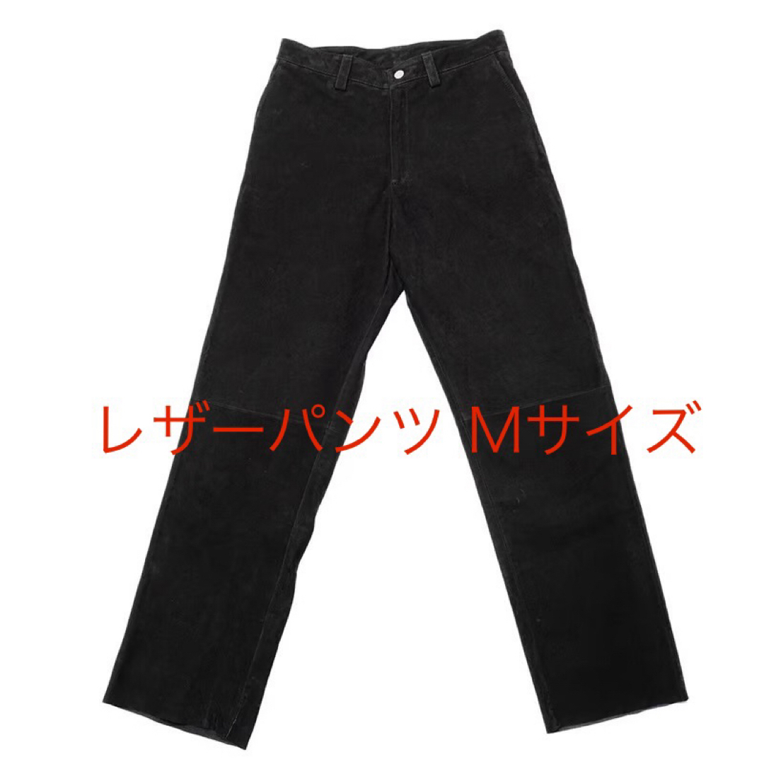 CALEE - tatoo studio yamada レザー ワークパンツ BLACK TAGの CALEE - tatoo studio yamada レザー ワークパンツ BLACK TAGの