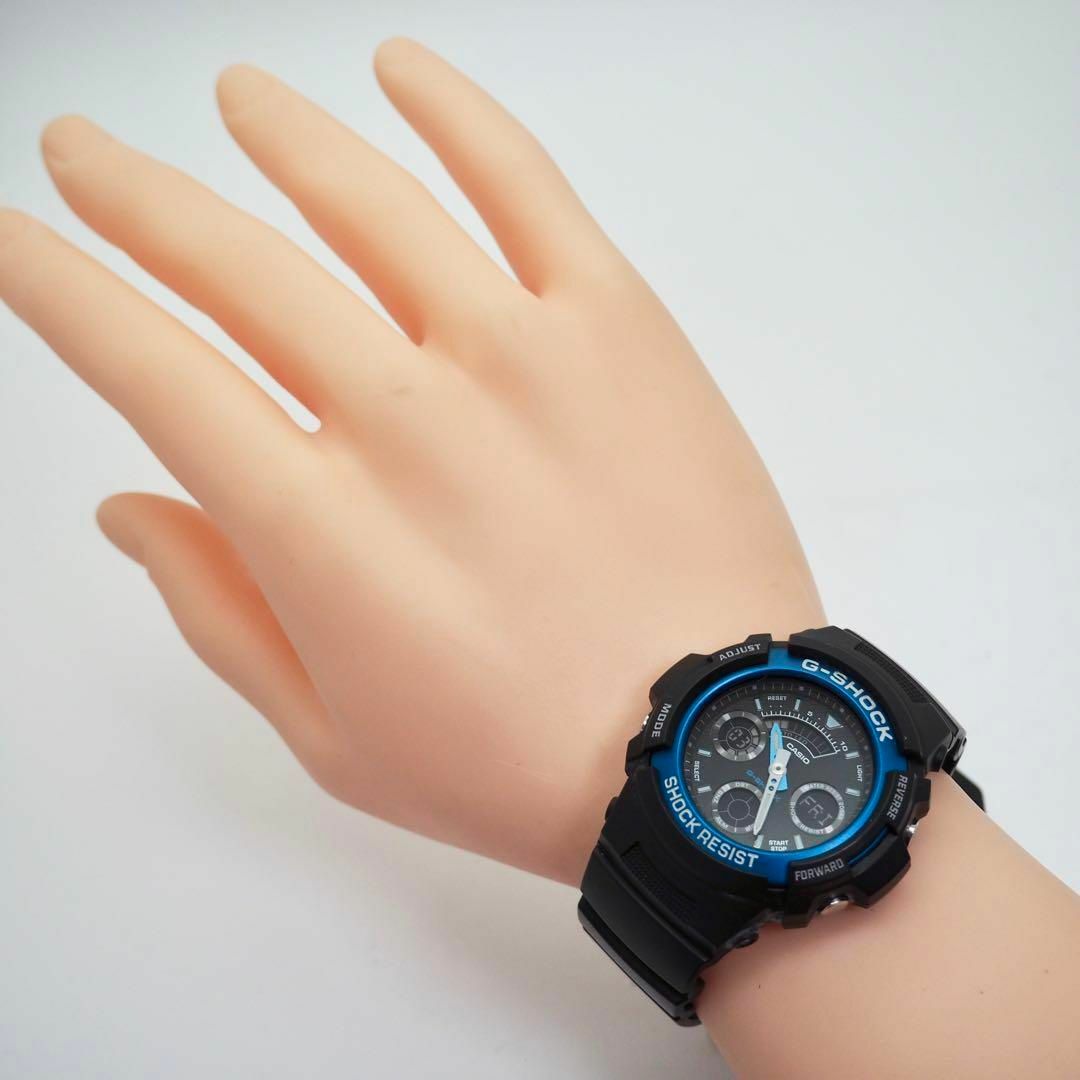 369【美品】CASIO G-SHOCK ジーショック メンズ ブルー アナデジ 369【美品】CASIO G-SHOCK ジーショック メンズ ブルー アナデジ