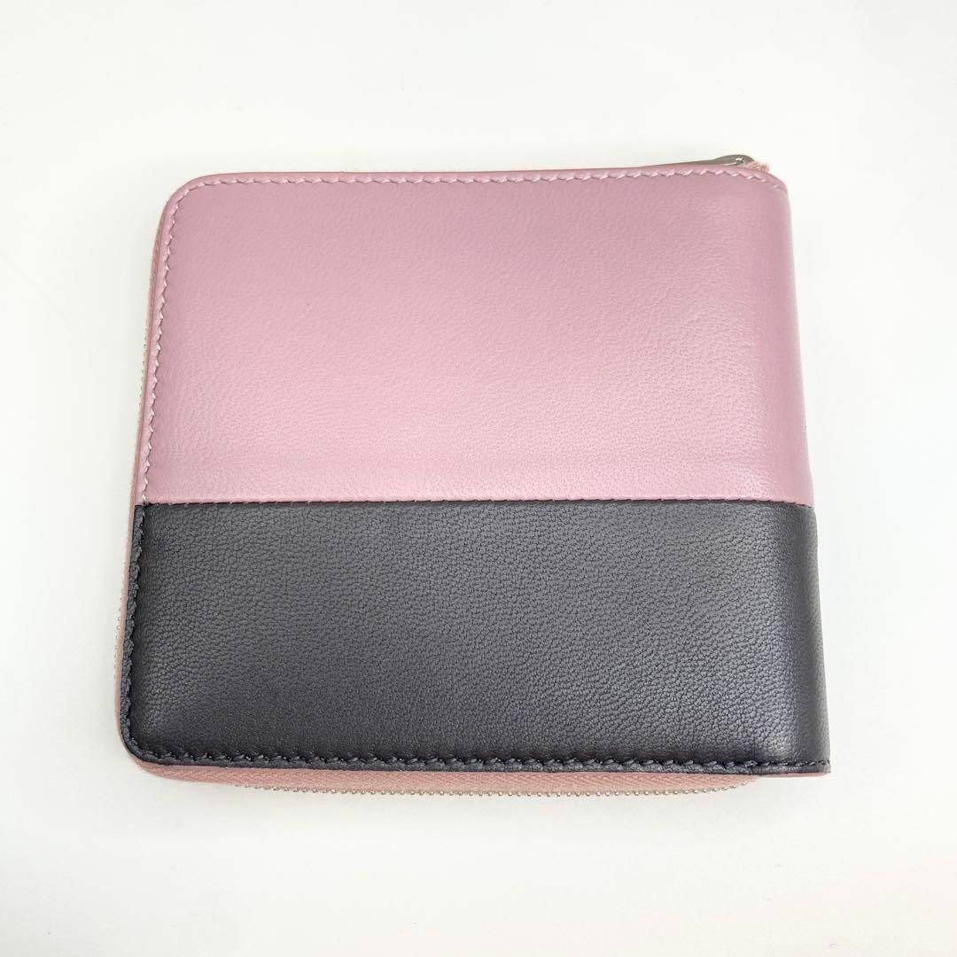セリーヌ CELINE ジッピーウォレット 二つ折り財布 バイカラー セリーヌ CELINE ジッピーウォレット 二つ折り財布 バイカラー