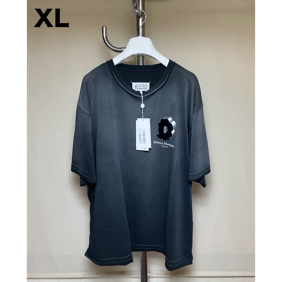Maison Margiela（旧Maison Martin Margiela） - 新品 XL マルジェラ 23ss デストロイ加工Tシャツ 黒系統 6638