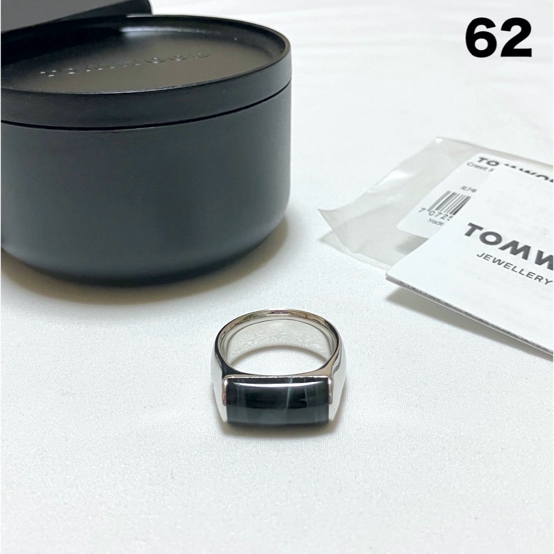 TOM WOOD - 新品 62 TOM WOOD Crest Ring Blue Hawk Eye