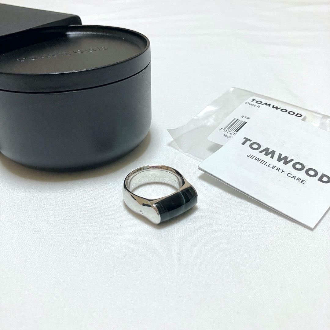 TOM WOOD - 新品 62 TOM WOOD Crest Ring Blue Hawk Eyeの通販