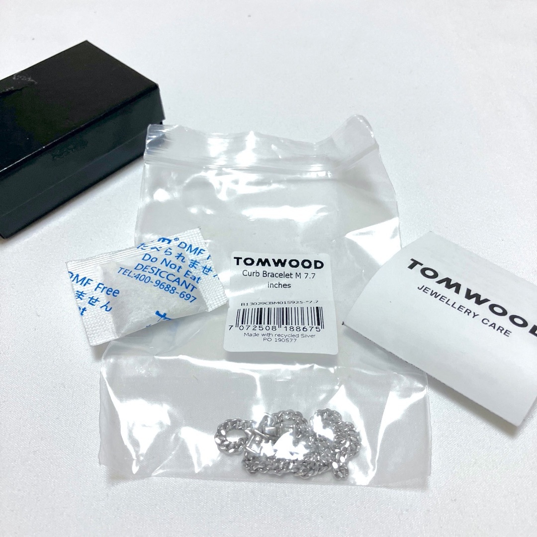 TOM WOOD - 新品 7.7 TOMWOOD M カーブチェーン ブレスレット 銀 TOM WOOD - 新品 7.7 TOMWOOD M カーブチェーン ブレスレット 銀