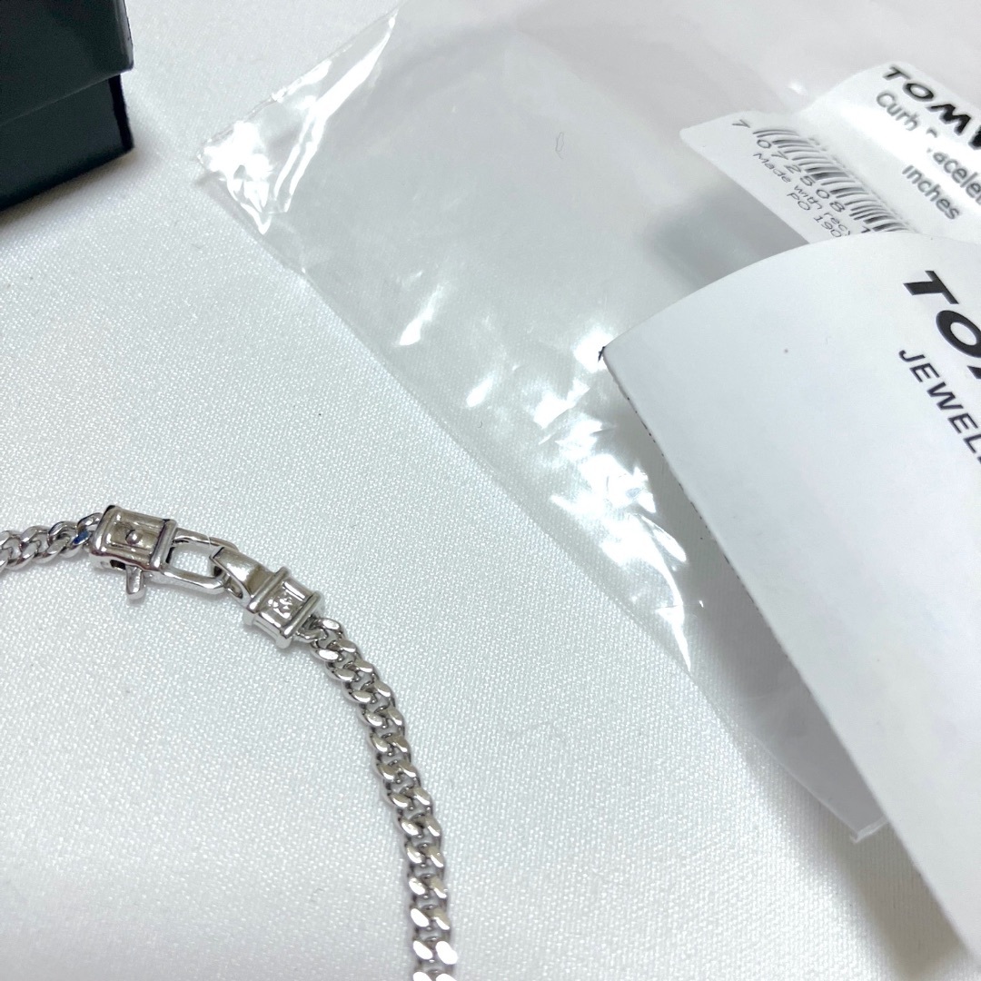 TOM WOOD - 新品 7.7 TOMWOOD M カーブチェーン ブレスレット 銀 TOM WOOD - 新品 7.7 TOMWOOD M カーブチェーン ブレスレット 銀