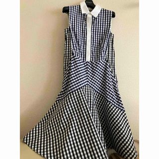 マックスマーラ(Max Mara)のお値下げ　スポーツマックス　ギンガムチェック　フレアーワンピース(ひざ丈ワンピース)