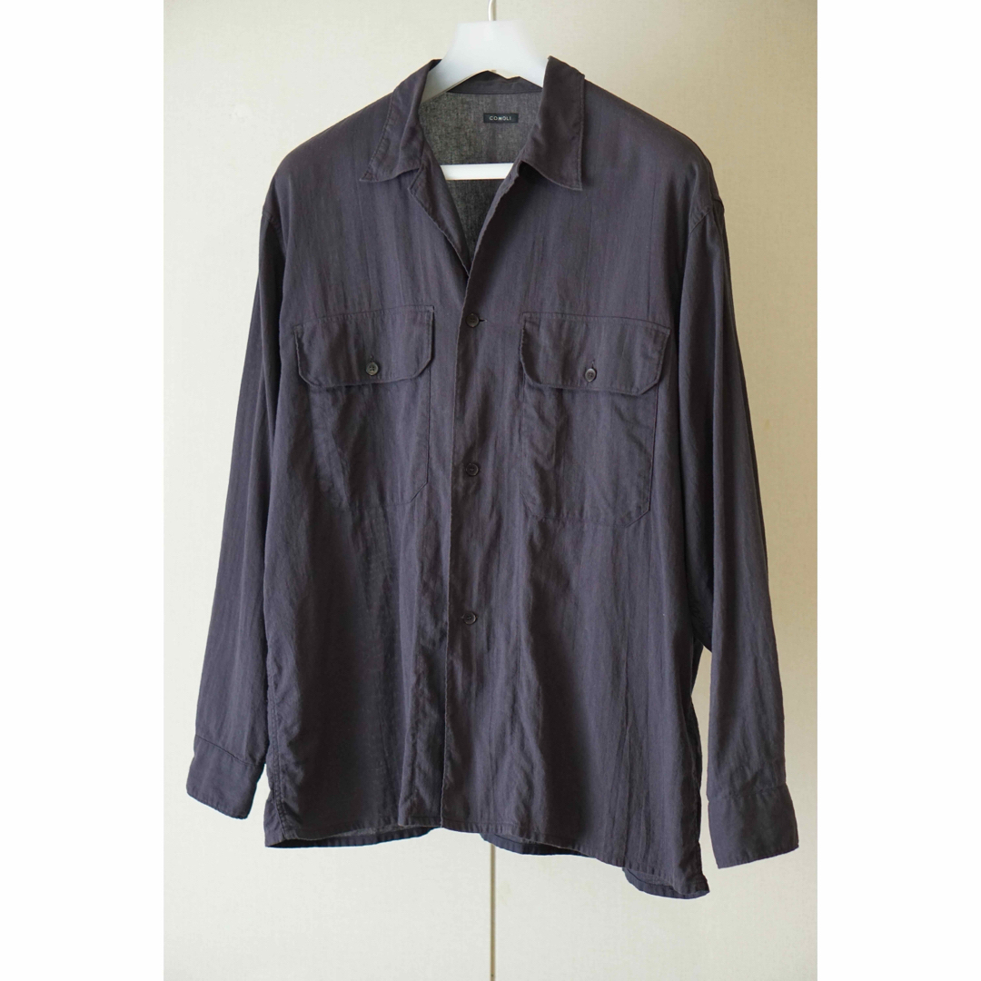 22SS COMOLI 空紡オックス C.P.Oシャツ セットアップの通販 by 22SS COMOLI 空紡オックス C.P.Oシャツ セットアップの通販 by
