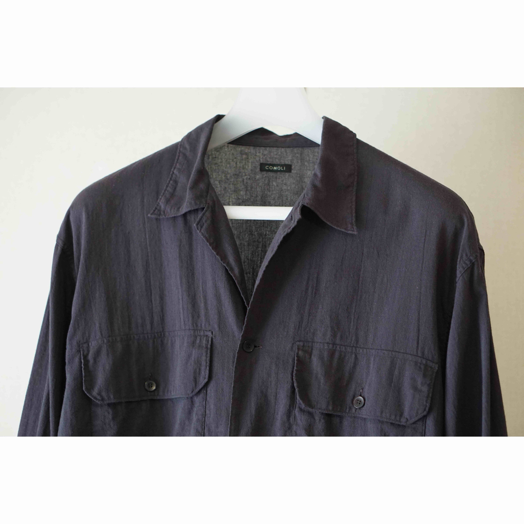 22SS COMOLI 空紡オックス C.P.Oシャツ セットアップの通販 by 22SS COMOLI 空紡オックス C.P.Oシャツ セットアップの通販 by