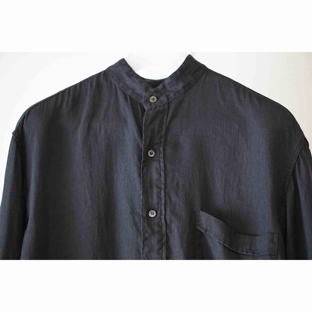 23SS COMOLI リネンWクロス プルオーバーシャツ 23SS COMOLI リネンWクロス プルオーバーシャツ
