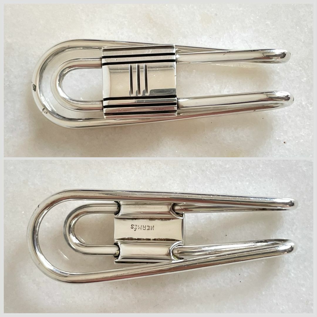 HERMES エルメス カデナ マネークリップ シルバー925製 SV925