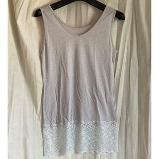 フェリシモ(FELISSIMO)のフェリシモ　シルクブレンドノースリーブ(カットソー(半袖/袖なし))