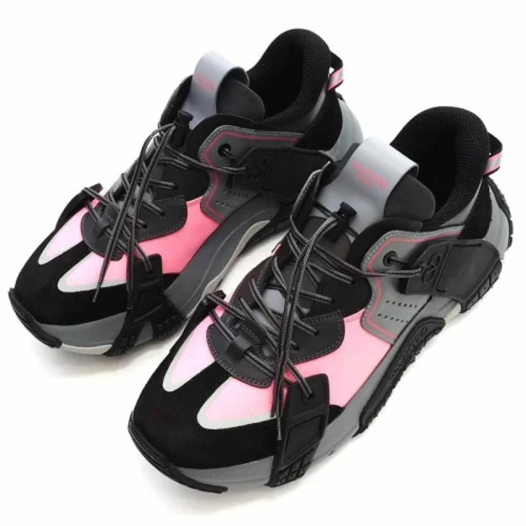 valentino garavani - F03187 新品 VALENTINO GARAVANI スニーカー 【サイズ：40】 グレー×ブラック×ピンク
