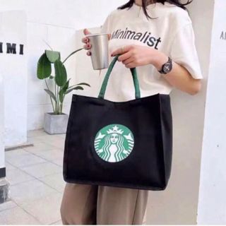 大容量トートバッグ エコバッグ スターバックス  手提げ袋　STARBUCKS(トートバッグ)