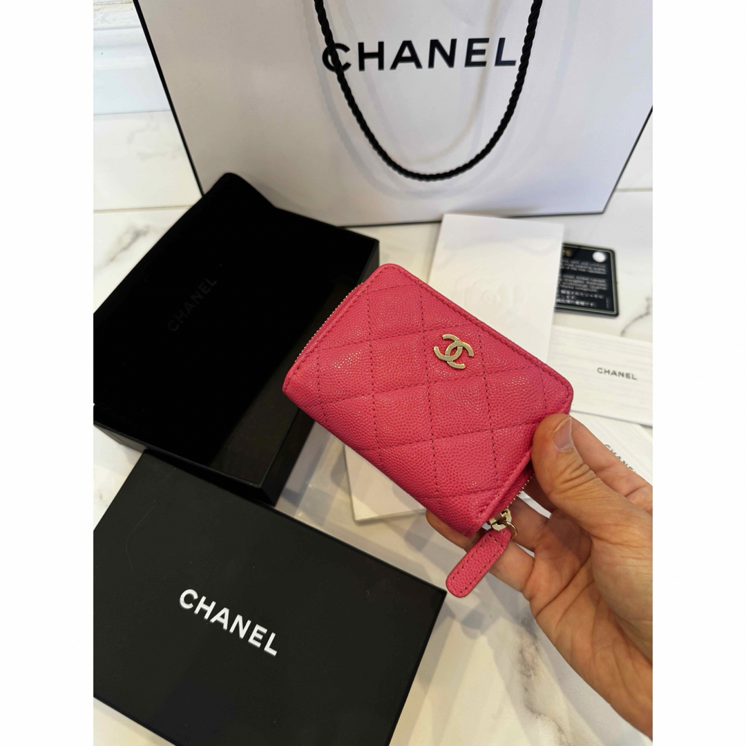 CHANEL - シャネルCHANEL銀座購入キャビアスキン財布クラシック CHANEL - シャネルCHANEL銀座購入キャビアスキン財布クラシック