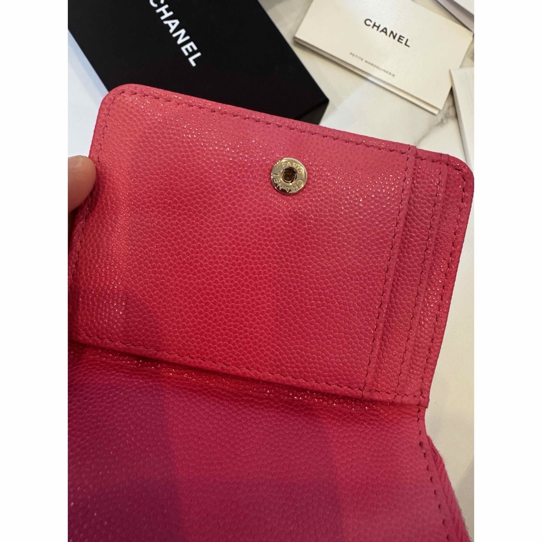 CHANEL - シャネルCHANEL銀座購入キャビアスキン財布クラシック CHANEL - シャネルCHANEL銀座購入キャビアスキン財布クラシック