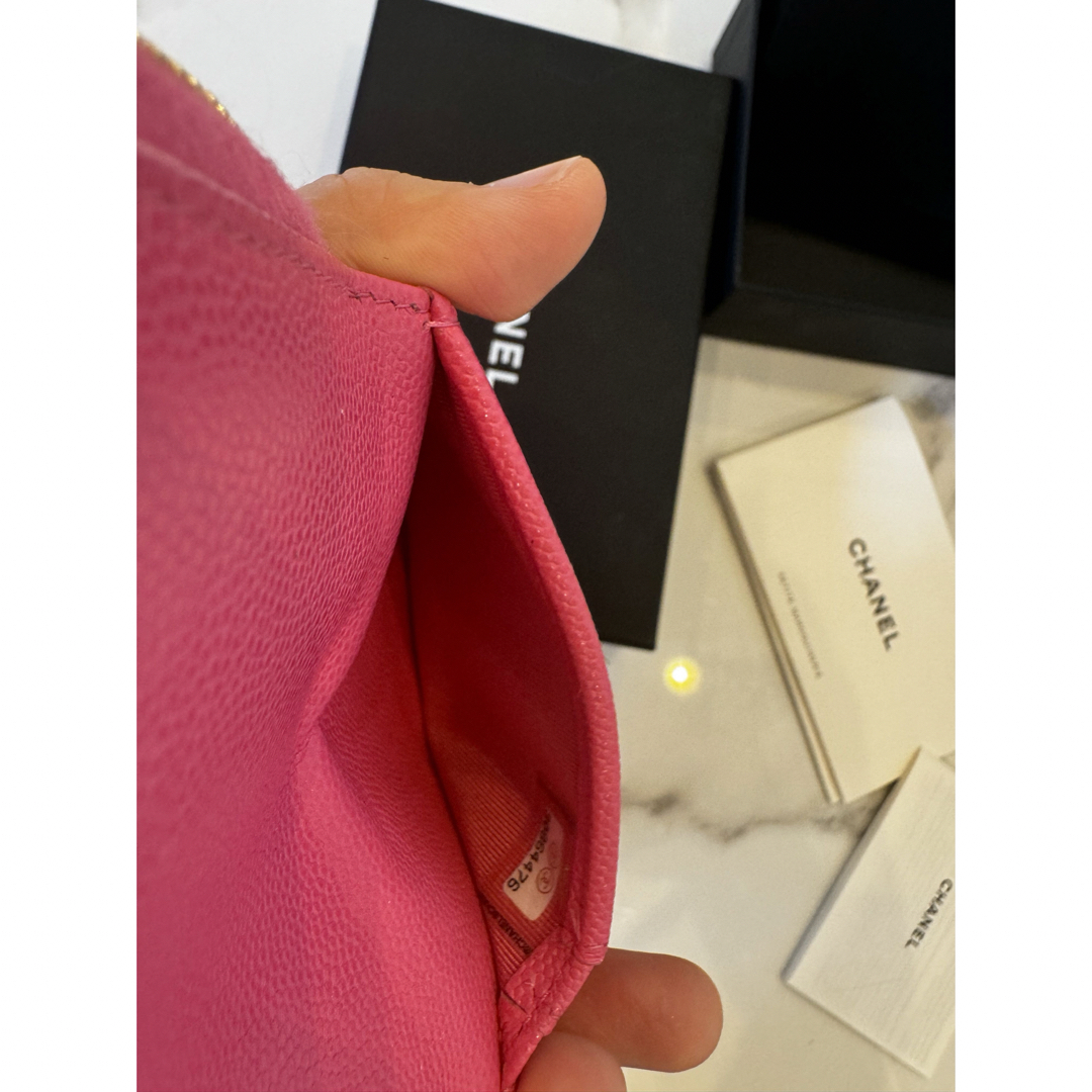 CHANEL - シャネルCHANEL銀座購入キャビアスキン財布クラシック CHANEL - シャネルCHANEL銀座購入キャビアスキン財布クラシック
