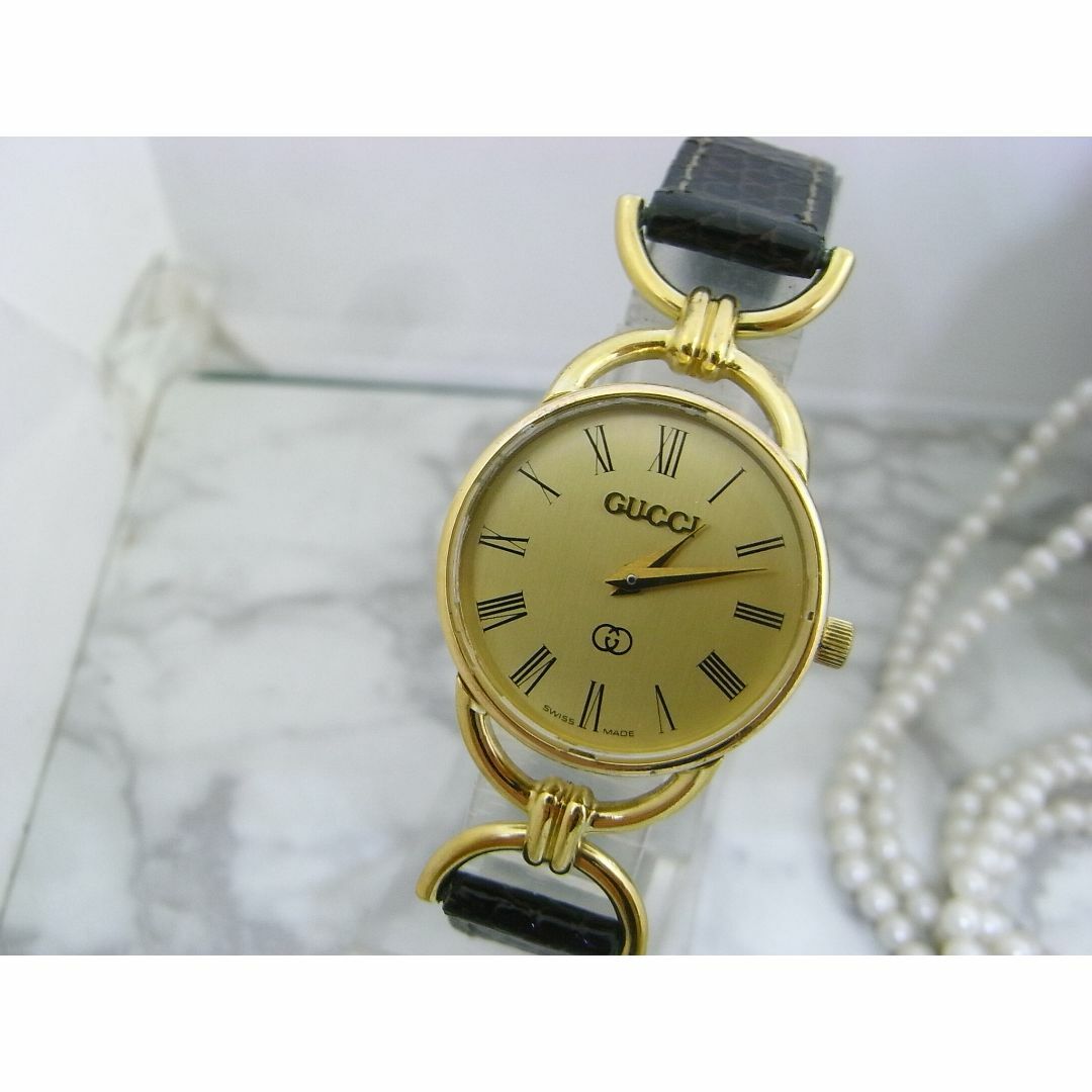 GUCCI - ガラス新品 ヴィンテージ グッチ GUCCI 6000 レディース GUCCI - ガラス新品 ヴィンテージ グッチ GUCCI 6000 レディース
