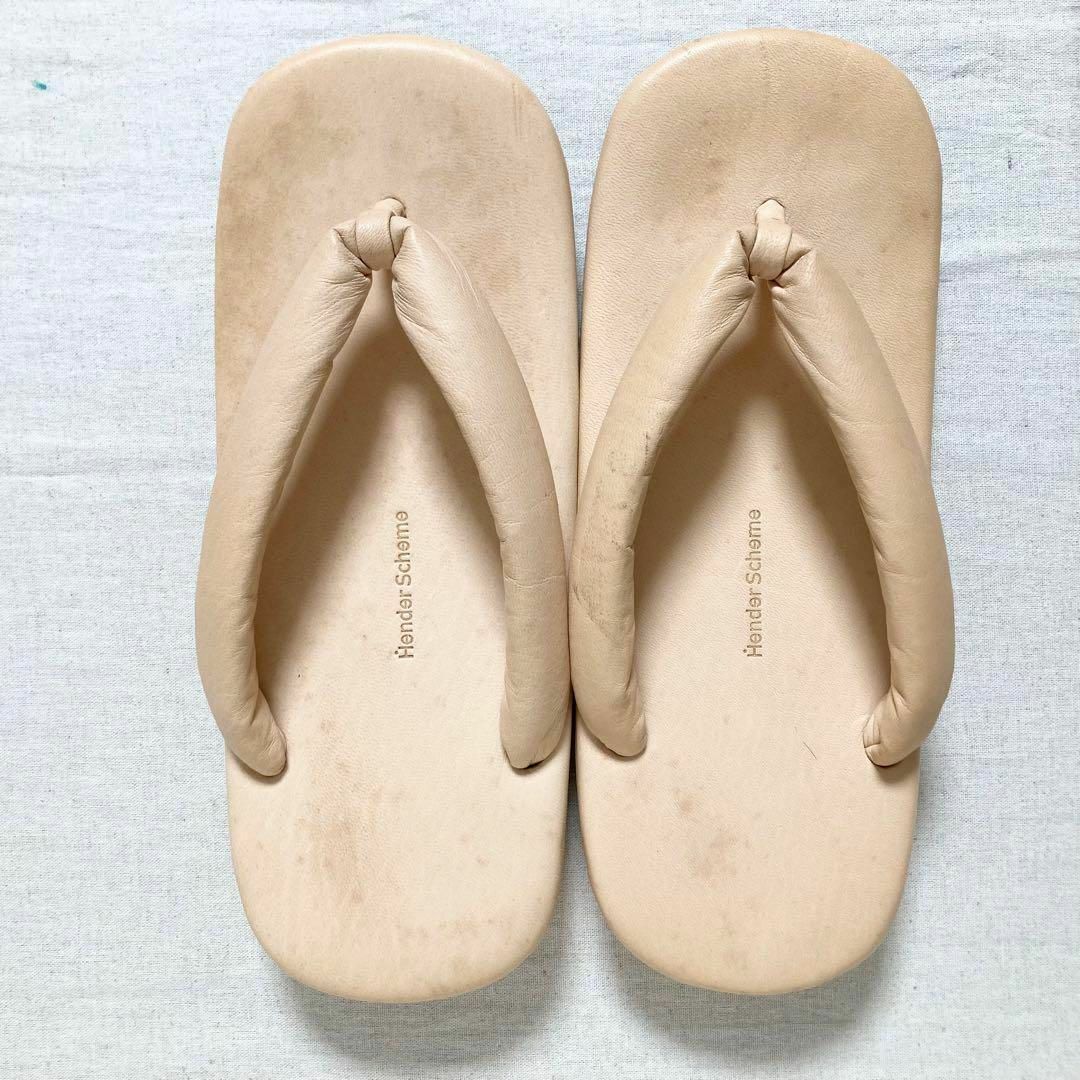 サイズ5!HenderScheme レザー雪駄 サイズ5!HenderScheme レザー雪駄