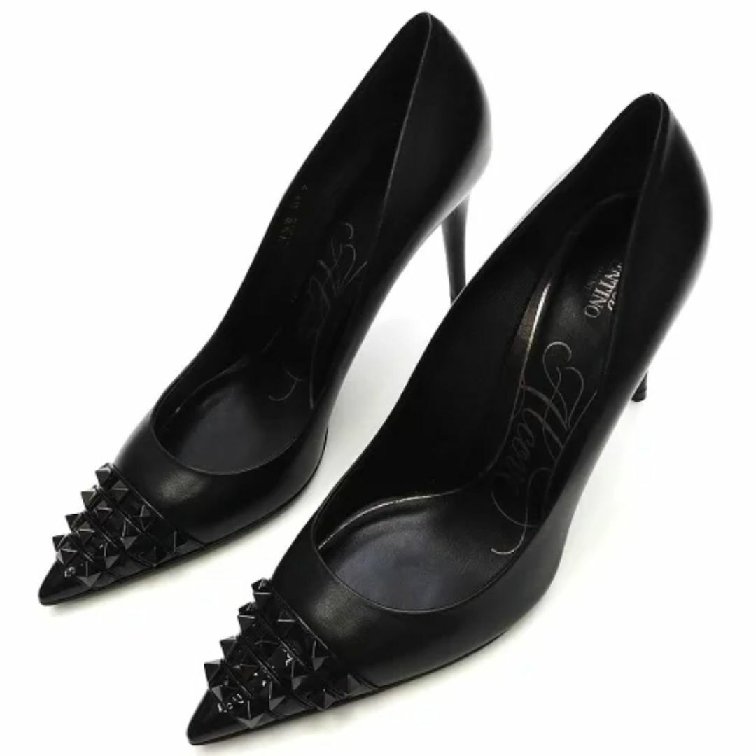 valentino garavani - F04182 未使用品 VALENTINO GARAVANI ロックスタッズ アルコーブ パンプス 【サイズ：39.5】 ブラック