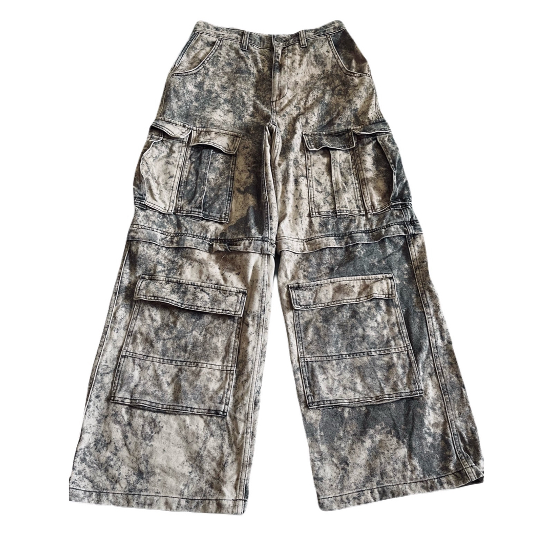 ZARA - 【ZARA】DETACHABLE WIDE CARGO PANTS JP30の通販 by ZARA - 【ZARA】DETACHABLE WIDE CARGO PANTS JP30の通販 by