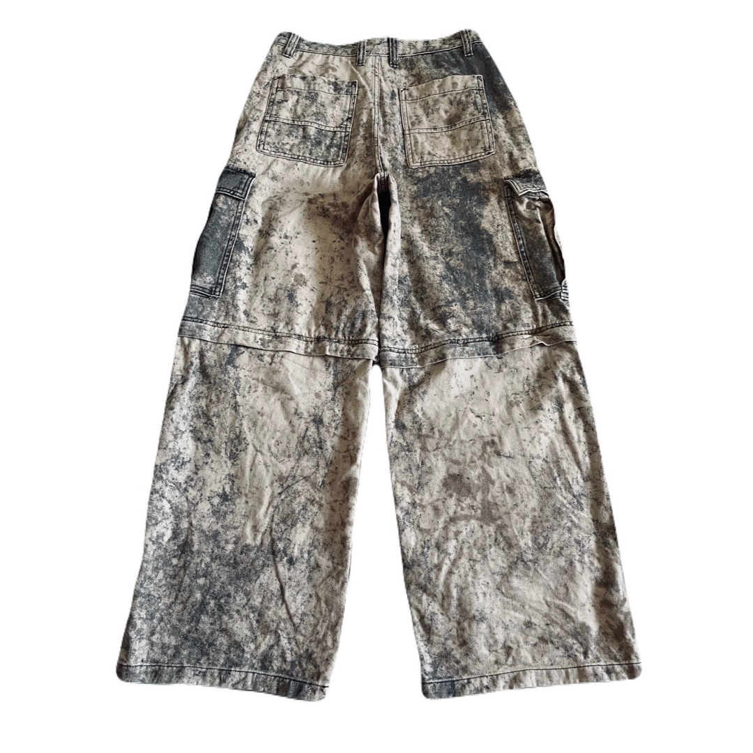 ZARA - 【ZARA】DETACHABLE WIDE CARGO PANTS JP30の通販 by ZARA - 【ZARA】DETACHABLE WIDE CARGO PANTS JP30の通販 by