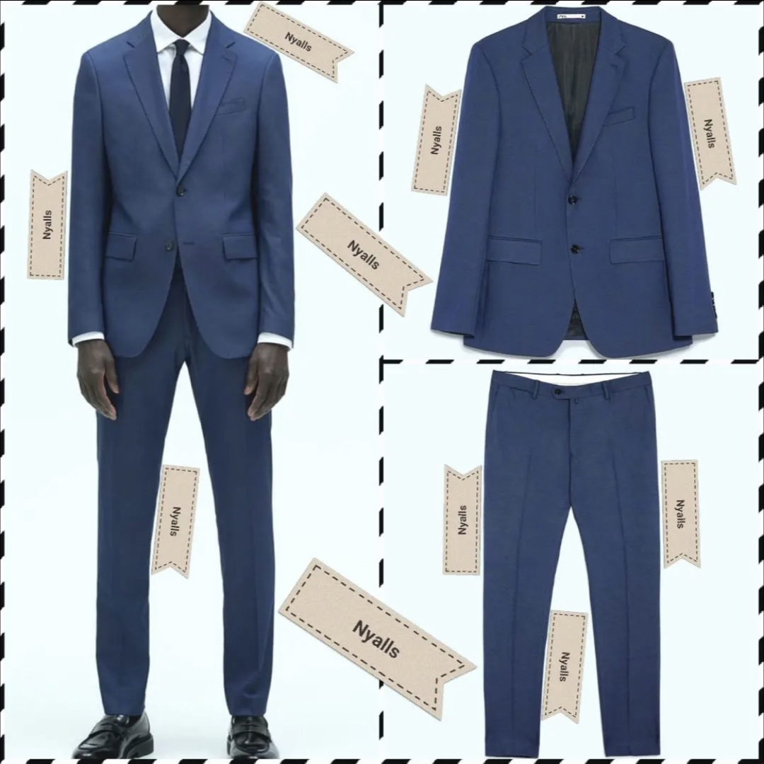 ZARA - ZARA MAN☆新品☆タグ付き☆ブルー☆セットアップ ZARA - ZARA MAN☆新品☆タグ付き☆ブルー☆セットアップ