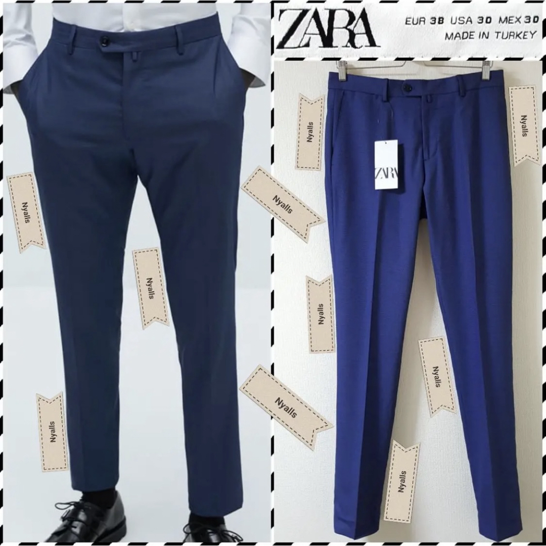 ZARA - ZARA MAN☆新品☆タグ付き☆ブルー☆セットアップ ZARA - ZARA MAN☆新品☆タグ付き☆ブルー☆セットアップ