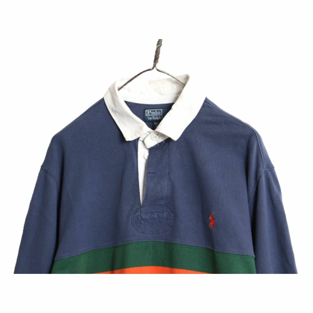 ラルフローレン ラグビージャージ メンズLL緑ラガーシャツ90s ラルフローレン ラグビージャージ メンズLL緑ラガーシャツ90s
