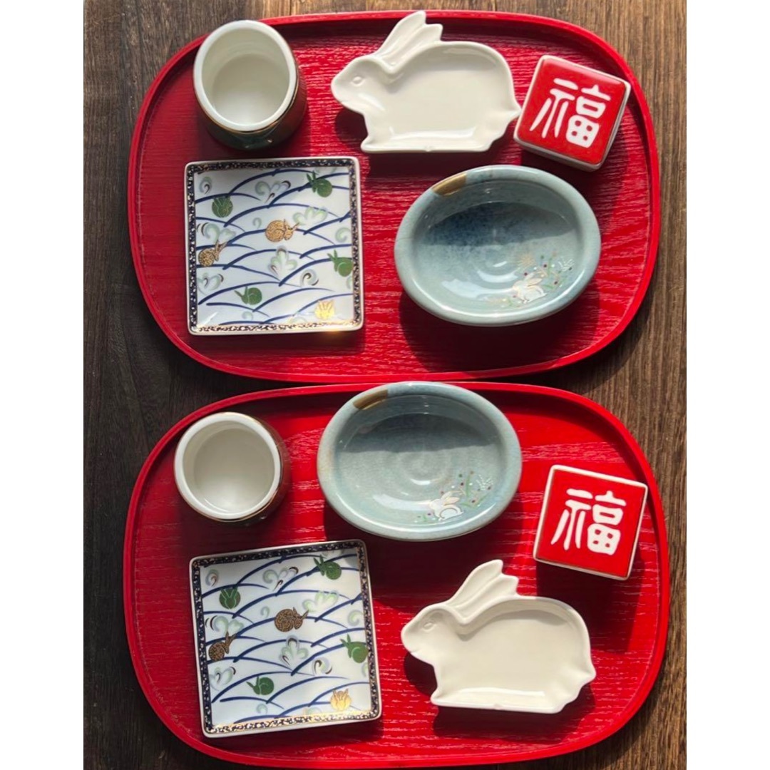 【新品】ウサギの食器セット