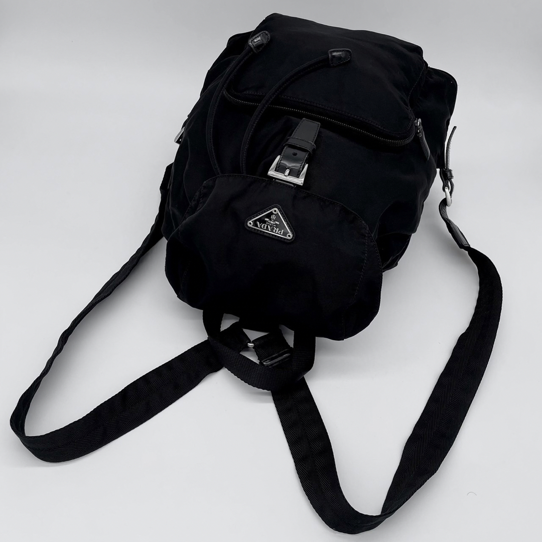 美品✨】 PRADA プラダ リュック バックパック 黒 ブラック系 美品✨】 PRADA プラダ リュック バックパック 黒 ブラック系