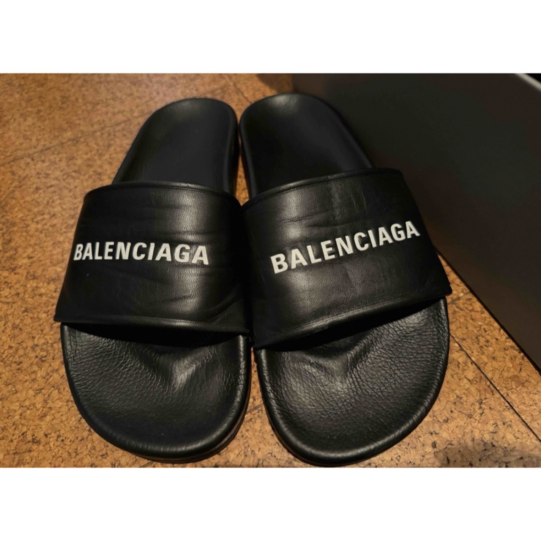BALENCIAGA - BALENCIAGA レザー サンダル 44 黒の通販 by SMM BALENCIAGA - BALENCIAGA レザー サンダル 44 黒の通販 by SMM