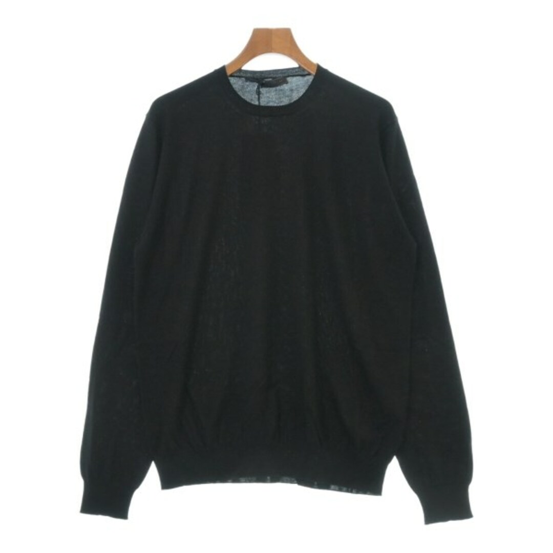 PRADA プラダ ニット・セーター 54(XXXL位) 黒 【古着】 PRADA プラダ ニット・セーター 54(XXXL位) 黒 【古着】