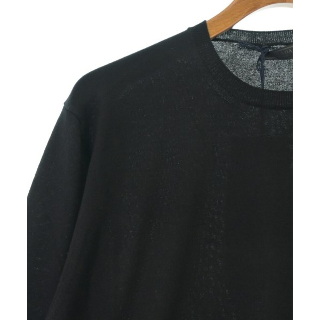 PRADA プラダ ニット・セーター 54(XXXL位) 黒 【古着】 PRADA プラダ ニット・セーター 54(XXXL位) 黒 【古着】