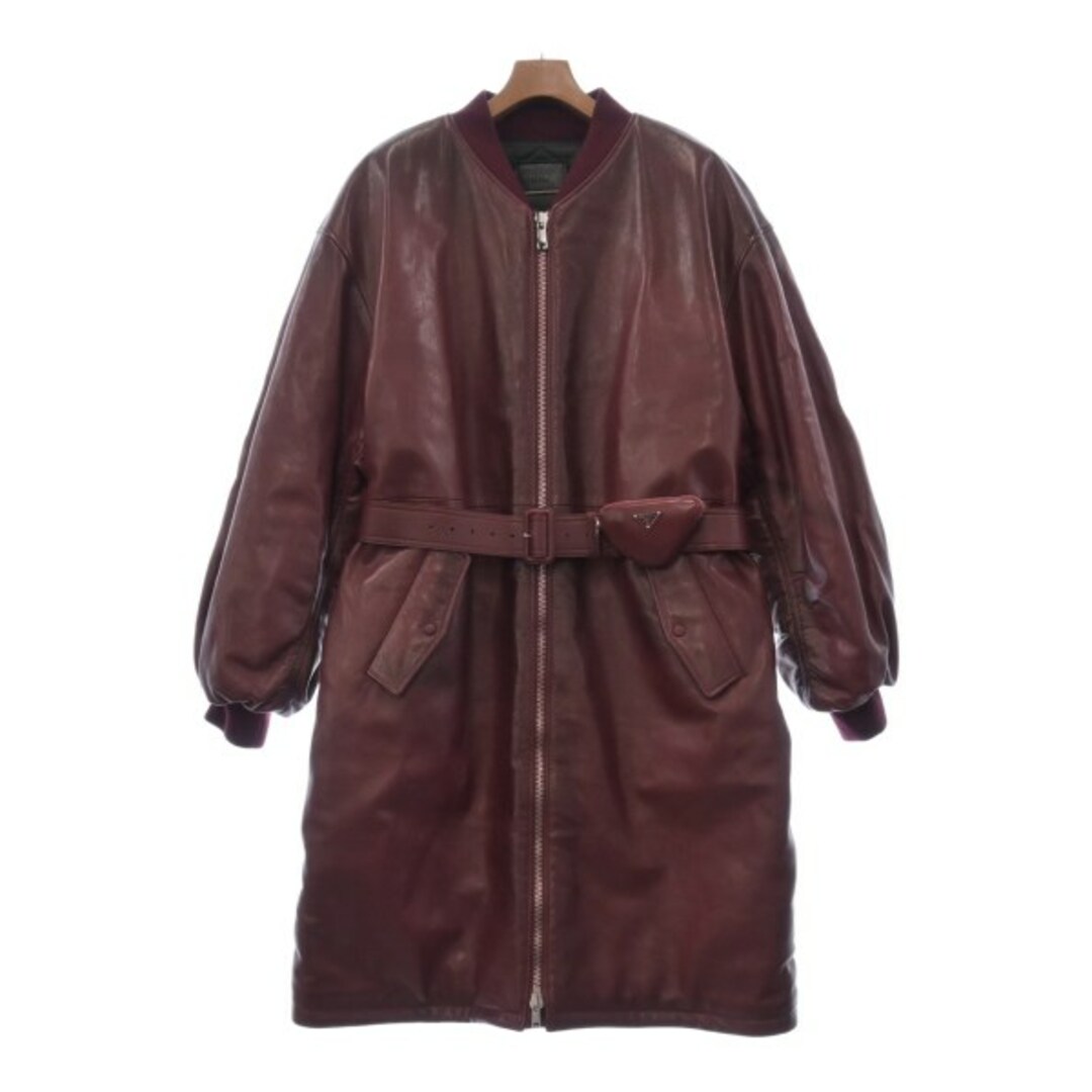 PRADA - PRADA プラダ コート(その他) M 赤 【古着】【中古 PRADA - PRADA プラダ コート(その他) M 赤 【古着】【中古