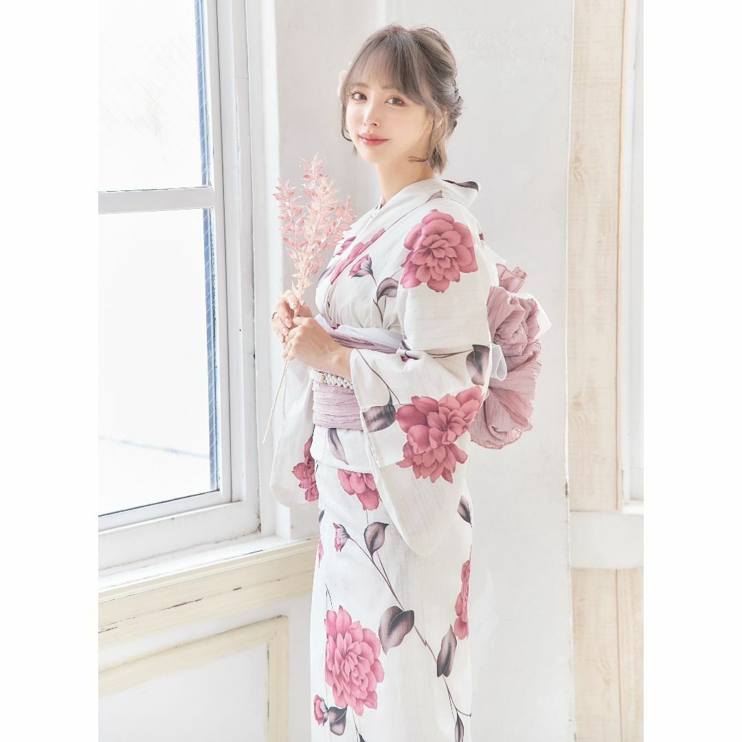 ANDANTE - 新品 浴衣 セット 浴衣セット ゆかた レディース 大人 赤 花柄 Y4-58