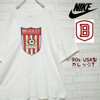 ナイキ(NIKE)の《USA製》NIKE ナイキ 90s カレッジTシャツ サッカーチーム 2XL(Tシャツ/カットソー(半袖/袖なし))