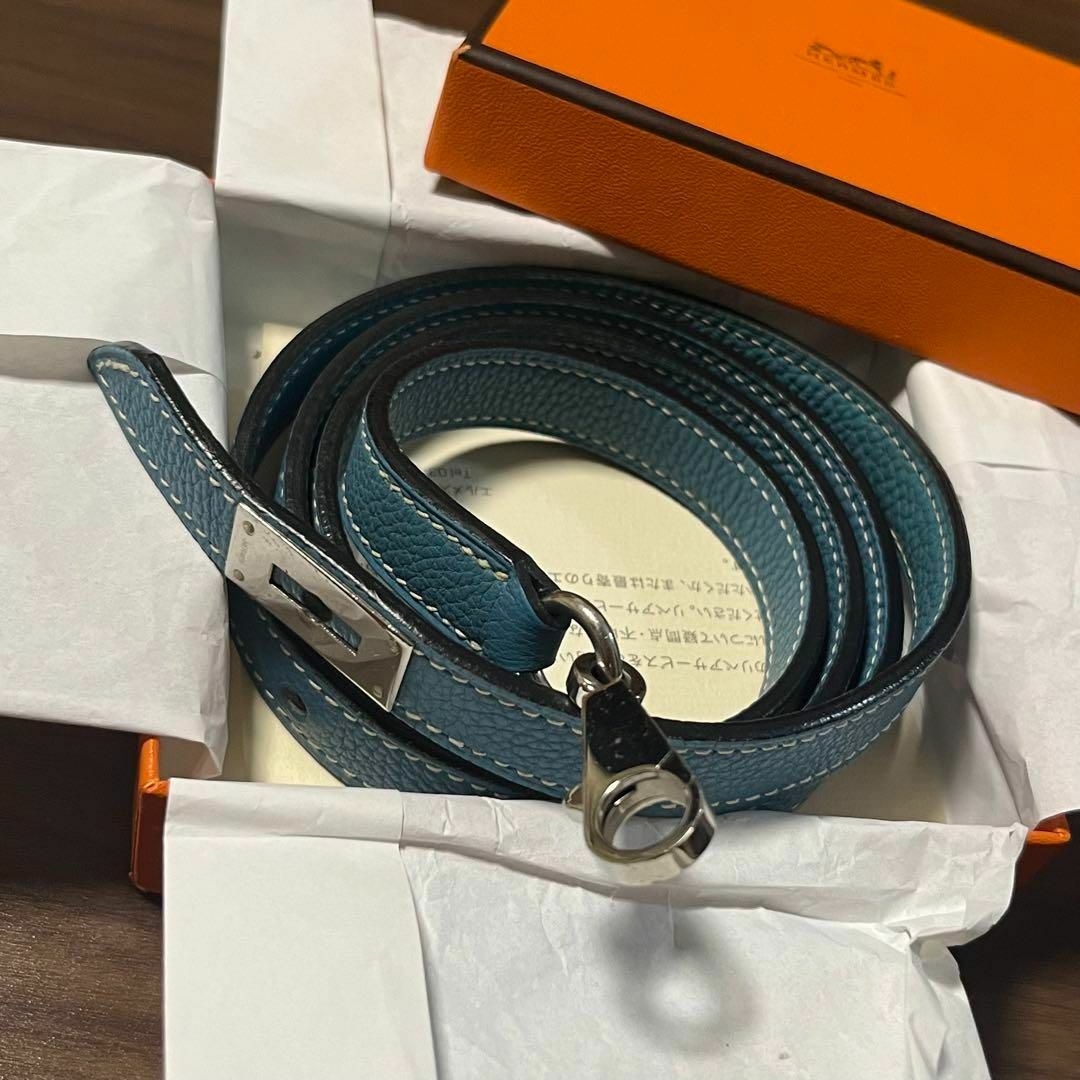 HERMES - エルメス　HERMES ドッグリード　首輪　ケリー　グレインレザー
