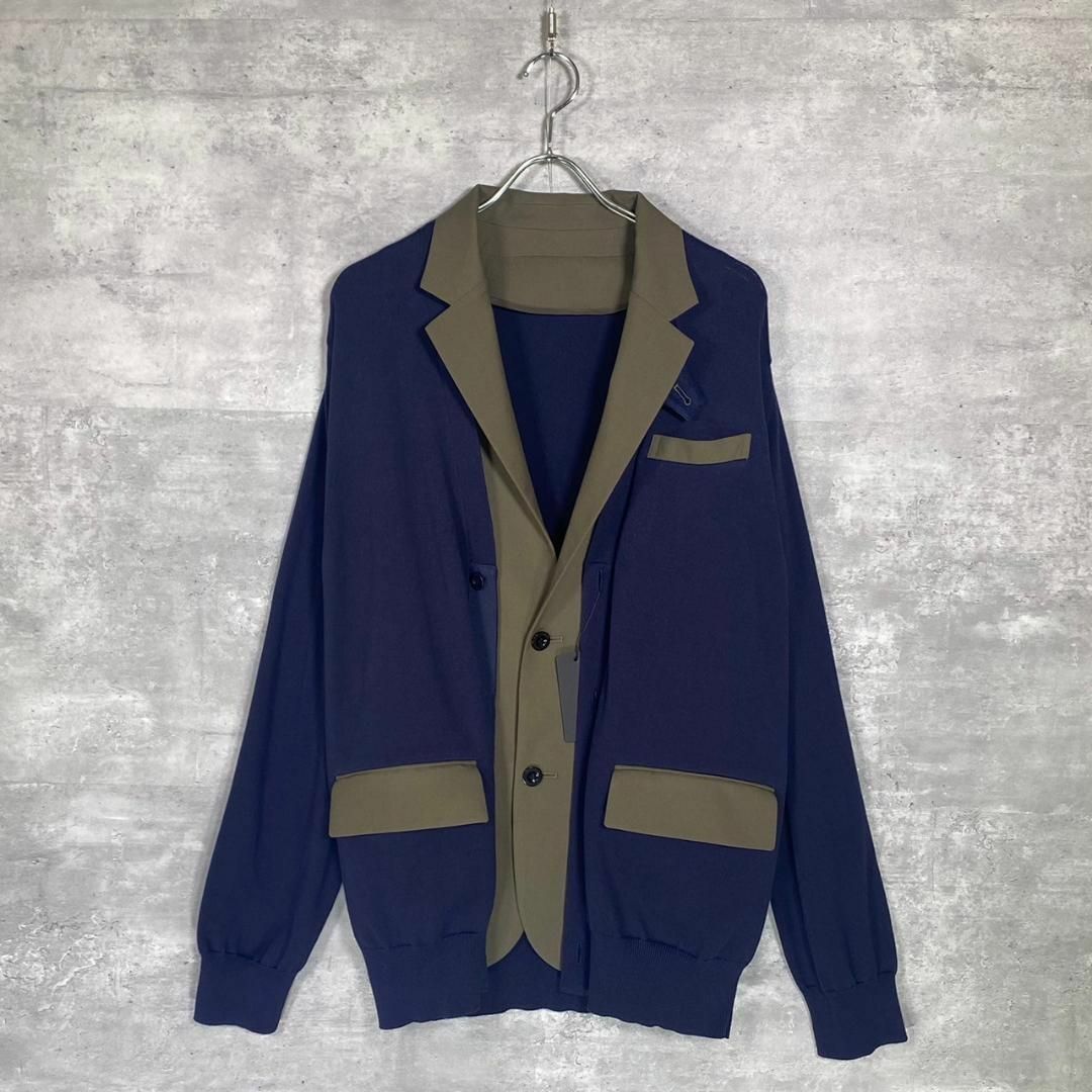 sacai』サカイ (3) Suiting Mix Jacket カーディガン sacai』サカイ (3) Suiting Mix Jacket カーディガン