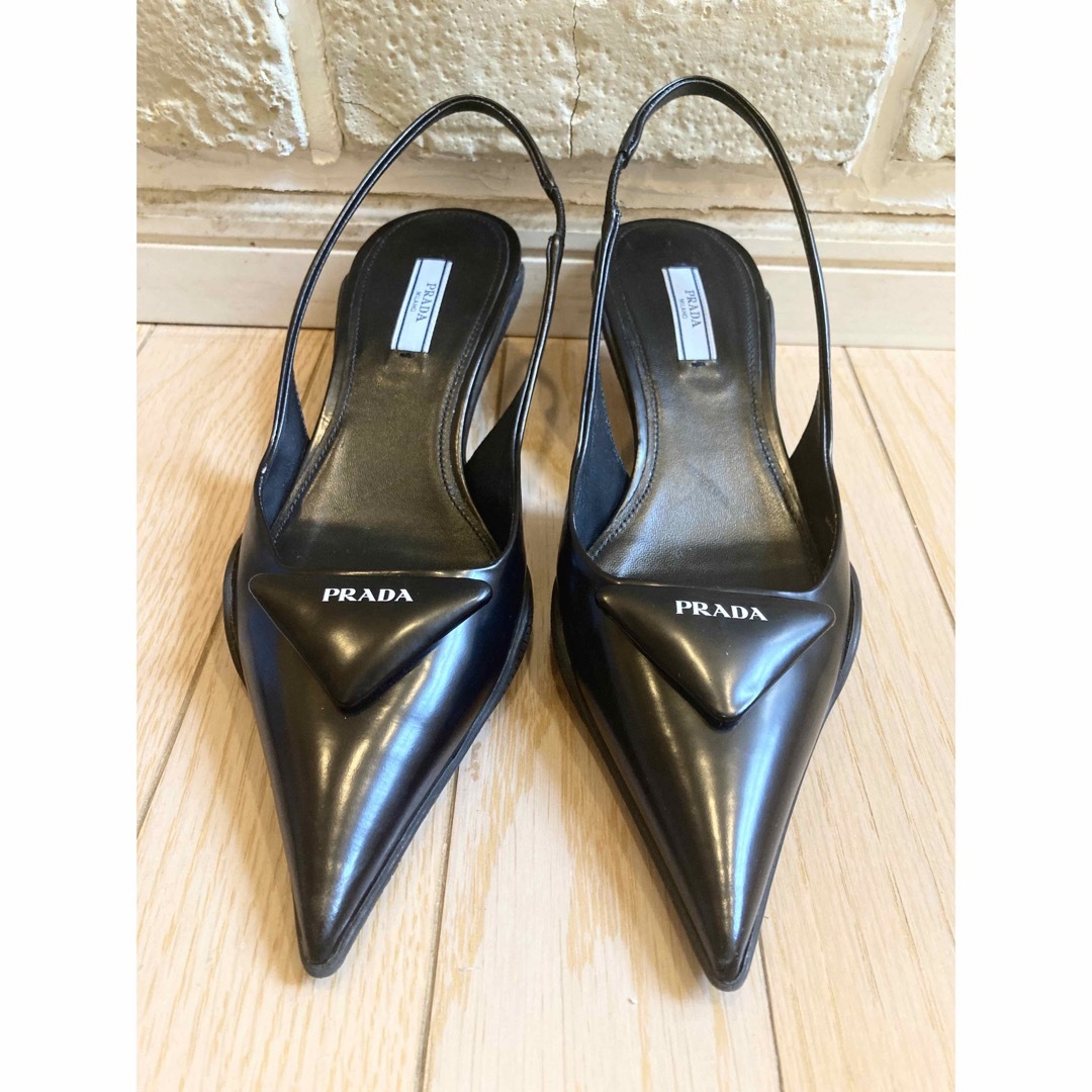 PRADA プラダ スリングバックパンプス 37 PRADA プラダ スリングバックパンプス 37