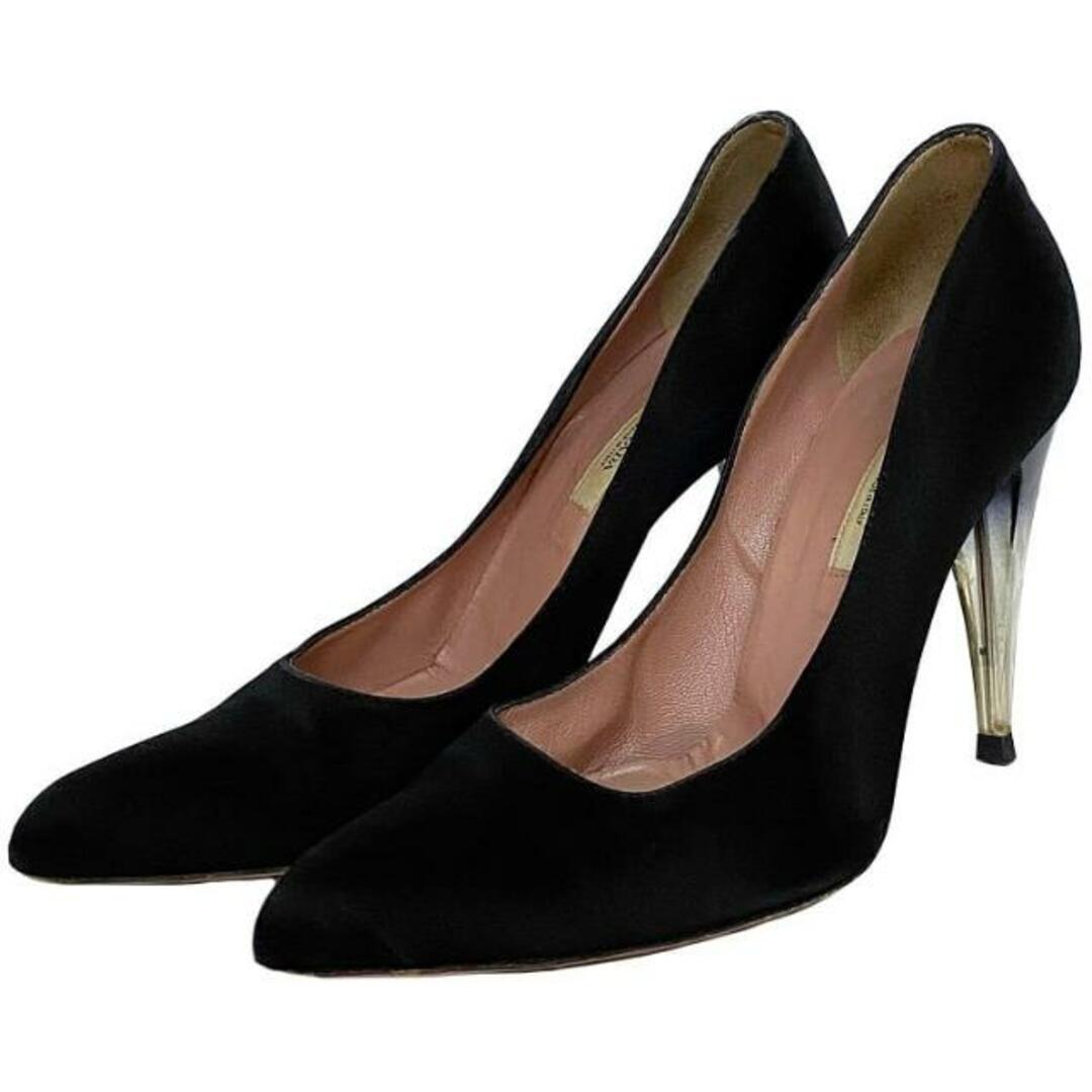 PRADA - プラダ パンプス ブラック ピンヒール 22.5cm サテン PRADA - プラダ パンプス ブラック ピンヒール 22.5cm サテン