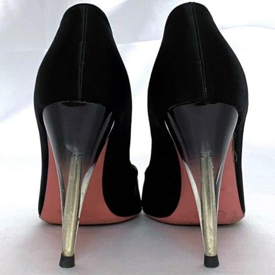 PRADA - プラダ パンプス ブラック ピンヒール 22.5cm サテン PRADA - プラダ パンプス ブラック ピンヒール 22.5cm サテン