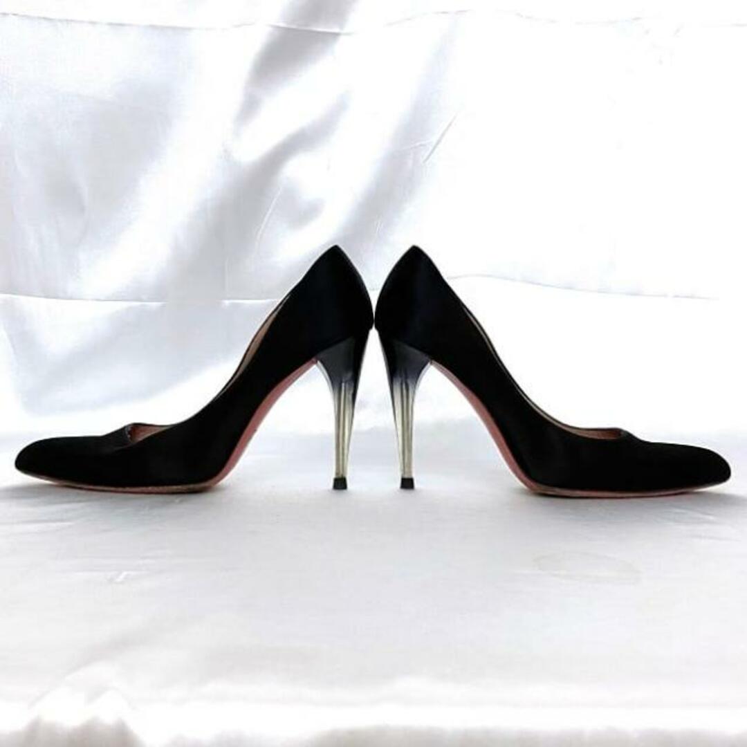 PRADA - プラダ パンプス ブラック ピンヒール 22.5cm サテン PRADA - プラダ パンプス ブラック ピンヒール 22.5cm サテン
