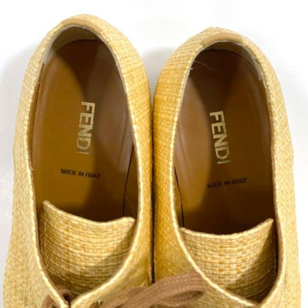 FENDI - フェンディ シューズ ナチュラルベージュ 8L4179 美品 FENDI - フェンディ シューズ ナチュラルベージュ 8L4179 美品