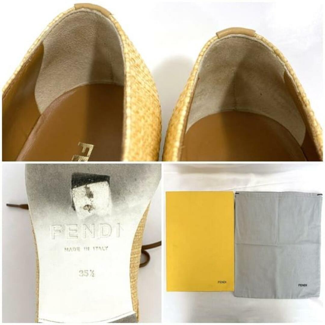 FENDI - フェンディ シューズ ナチュラルベージュ 8L4179 美品 FENDI - フェンディ シューズ ナチュラルベージュ 8L4179 美品