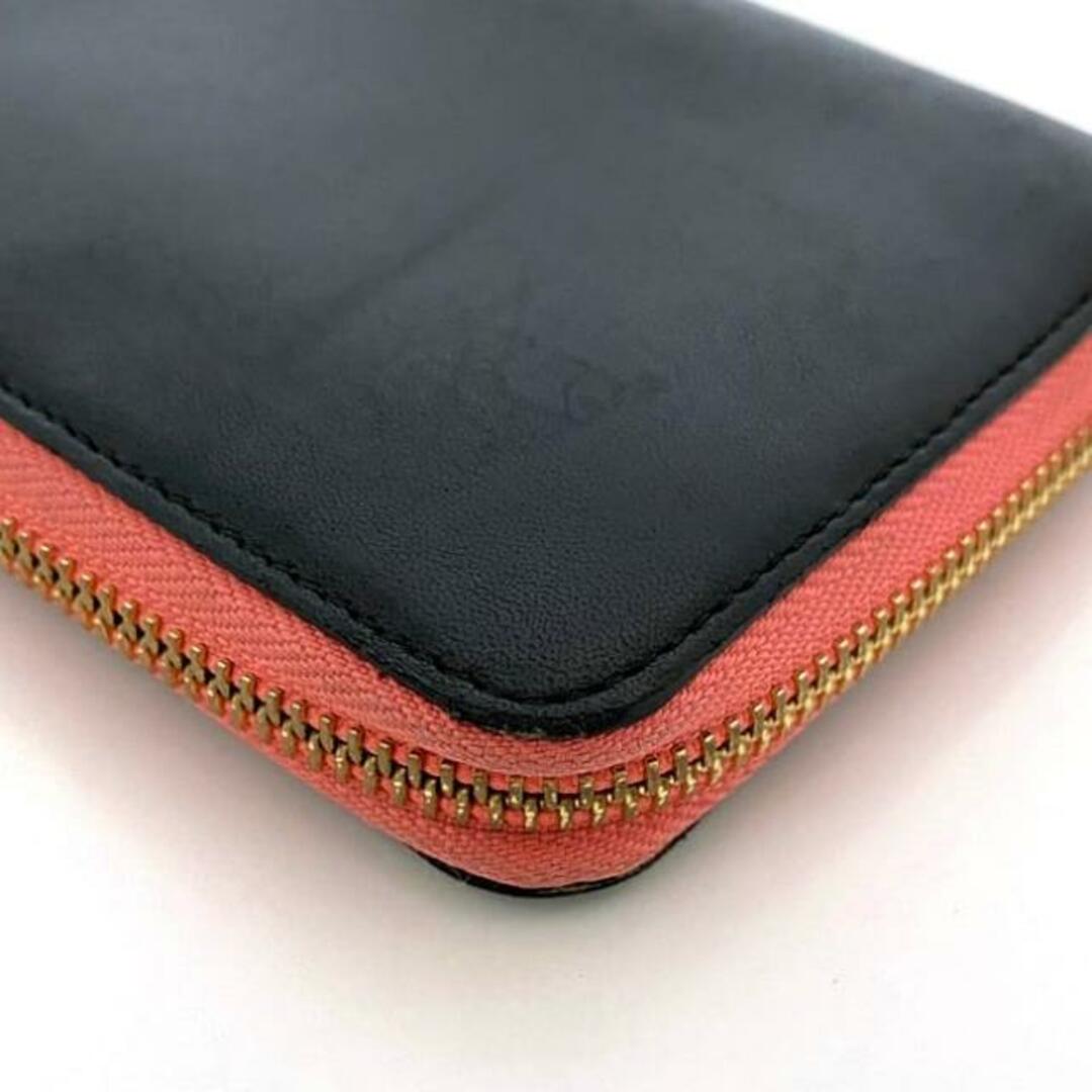 LOEWE - ロエベ ラウンドファスナー 長財布 ブラック ピンク LOEWE - ロエベ ラウンドファスナー 長財布 ブラック ピンク